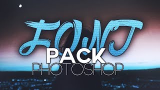 🔥 Font Pack Photoshop FREE Download  Photoshop  FOR 15K Subscribers 🔥 [upl. by Retsehc]