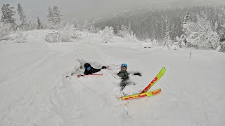 20CM NEW POWDER POWDER SKIING IN BJÖRNRIKE [upl. by Aeiram]