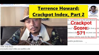 Part 2 Crackpot Index Terrence Howard [upl. by Rubetta]