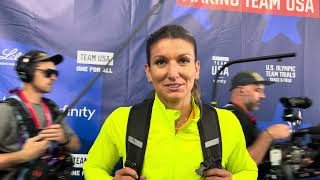 Jenna Prandini Talks Growth and Bobby Kersee Getting Her Ready for Olympic Trials after 200m Heats [upl. by Narhet655]