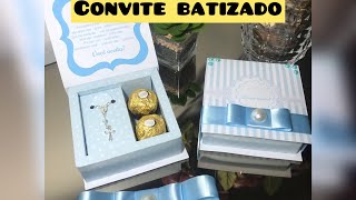 CAIXA CONVITE BATIZADO arq disponível [upl. by Beitnes884]