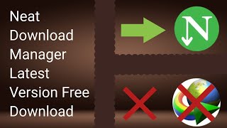 Neat Download Manager For Window Latest Setup [upl. by Aerdnaed]