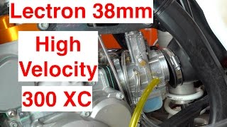 Lectron 38mm HV Install on 2017 KTM 300 XC  Episode 213 [upl. by Gottuard]