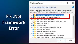 Fix Net Framework Initialization Error in Windows 11 [upl. by Foss858]