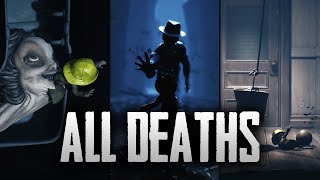 Little Nightmares 2  All Mono DEATH Scenes  All Death Animations [upl. by Yrffej]