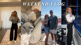 WEEKEND VLOG hosting Jay’s brother Grand Prix Lightning hockey game  grocery haul [upl. by Kosak189]