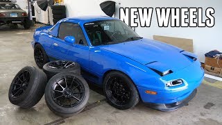 New Drift Spec Wheels for the Turbo Miata [upl. by Baggs]