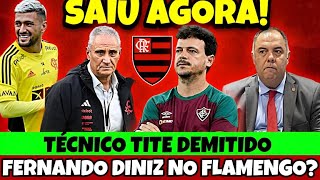 SAIU AGORA TITE DEMITIDO E FERNANDO DINIZ NO FLAMENGO ÚLTIMAS NOTÍCIAS DO FLAMENGO DE HOJE [upl. by Yerhpmuh]