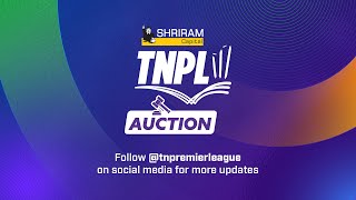 TNPL Player Auction 2024  Live Stream [upl. by Atiuqiram]