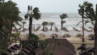 March Storm Hotel Paradis Palace Hammamet Tunisia March 2022 [upl. by Iddet762]