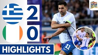 🔵⚪Greece vs Ireland 20 Extended HIGHLIGHTS  UEFA Nations League [upl. by Hcnarb]