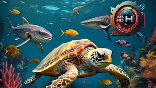 Marine Wildlife Collection  Ocean Animals with Sea Meditation Music [upl. by Daza]