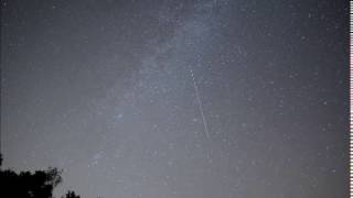 Perseid meteor shower radiant and Andromeda galaxy timelapse [upl. by Alma573]