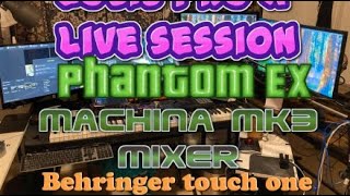 Logic Pro X live session Phantom 8 EX Machina MK3 berringer X touch one single fatter [upl. by Marbut]