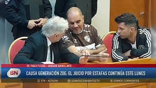 PABLO FLEITAS ABOGADO QUERELLANTE GENERACIÓN ZOE CONTINÚA EL JUICIO POR ESTAFAS [upl. by Ducan]