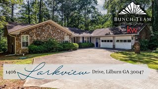 Ranch Home with Basement in Lilburn GA  1406 Larkview Drive SW Lilburn GA 30047 [upl. by Mya]