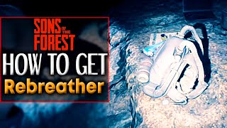 Sons of The Forest REBREATHER LOCATION  How to get Scuba Gear [upl. by Onirefez]