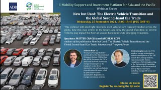 EMobility Series New but Used–The Electric Vehicle Transition and the Global Secondhand Car Trade [upl. by Faina649]