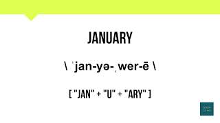 How To Pronounce January  Meaning  Pronunciation [upl. by Nosidda337]