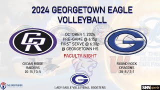 HS Volleyball  Cedar Ridge Raiders vs Georgetown Lady Eagles  10012024 [upl. by Corinna]