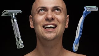 HEAD SHAVING  CARTRIDGE RAZOR VS SAFETY RAZOR  Which should you use [upl. by Maury]