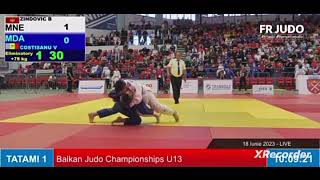 Balkan Judo Championship Zindovic MNE Stara Varos vs MOL [upl. by Farrell]