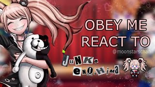 OBEY ME REACT TO FMC AS JUNKO ENOSHIMA  PART 1 [upl. by Ayenet]