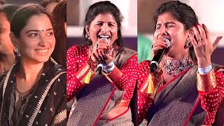 Singer Mangli SUPERB LIVE Performance At Maha Shivaratri 2023  Sadhguru  NewsBuzz [upl. by Seidler]