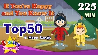 If Youre Happy and you know it  More Songs  Top 50 Nursery Rhymes with lyrics  kids video [upl. by Nnyrb87]