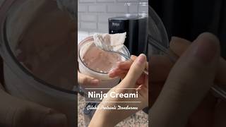 Ninja Creami  Çilekli Protein Dondurma 🍦 food icecream ninjacreamirecipes dayinmylife shorts [upl. by Eyram]