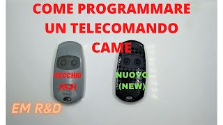 Come programmare un telecomando cancello CAME TOP 432 EE TOP432 SA TOP432 NA TOP432 EV TOP434 EE [upl. by Etak]