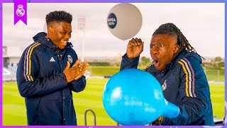 Tchouameni and Camavinga terrified with the Balloon Challenge 😂  Real Madrid amp Nivea Men [upl. by Won]