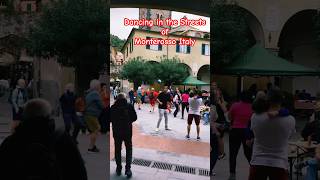 Monterosso Italy Dancing to Michael Jackson Thriller celebrity travel italytourism monterosso [upl. by Trebleht241]