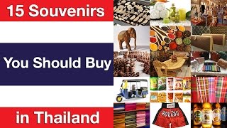 15 Souvenirs You Should Buy in Thailand [upl. by Enelahs]