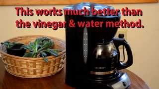 How To Clean A Mr Coffee Maker with CLR substitute called ZEP [upl. by Arie]