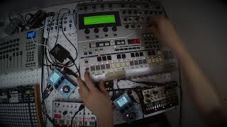 Techno Jam 4  Yamaha RS7000  Volca Bass  Volca Keys [upl. by Lleznov]