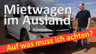 Mietwagen im Ausland  auf was muss ich achten [upl. by Nitsew]