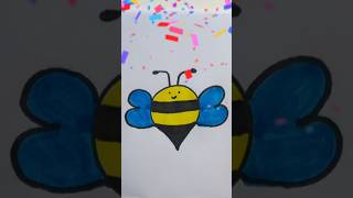 How to draw a Bee Step by step Drawing for kids 💛🐝 [upl. by Faux]