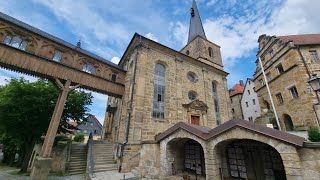 St LaurentiusKirche von Ort Thurnau neben das Schloss Thurnau in der Fränkische Schweiz Bayern [upl. by Notsahc129]