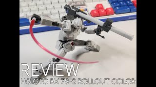 HG GTO RX782 Rollout Color PBandai Review [upl. by Annaed596]