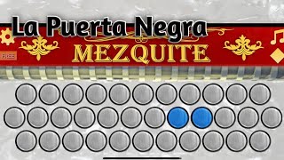 LA PUERTA NEGRA🚪 los tigres del norte  En Acordeon Mezquite Acores Tutorial fácil [upl. by Elyagiba]