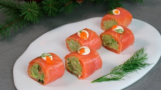 ROLLITO DE SALMÓN AHUMADO  Aperitivos navideños fáciles y originales [upl. by Aurita]