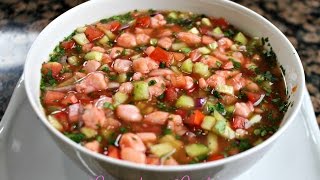 CEVICHE DE CAMARON 🦐 CEVICHE DE CAMARON ESTILO SINALOA [upl. by Sihtam199]