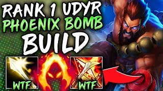 1 UDYR WORLD NEW AP PHOENIX BUILD IS BUSTED AOE NUKE BLAST  League of Legends [upl. by Dupin]