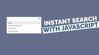 Autocomplete Search Suggestions using HTML CSS amp JavaScript  Instant Search JavaScript [upl. by Feodore72]
