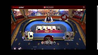 Zynga Poker  Winning My First London SitNGo [upl. by Ettigirb]