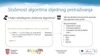 Informatika 3 r SŠ  Algoritam za slijedno pretraživanje [upl. by Nylear]