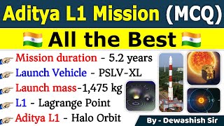 Aditya L1 Mission  ISROs Mission to Sun  Lagrange Point  Current Affairs 2023 isro adityal1 [upl. by Auohc]