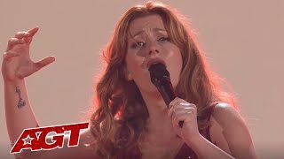 Merissa Beddows Impersonates The Women Who Inspired Her Life on Americas Got Talent [upl. by Wemolohtrab]