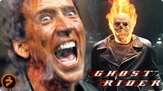 GHOST RIDER  First Transformation Scene  Nicolas Cage Marvel Movie [upl. by Nady920]